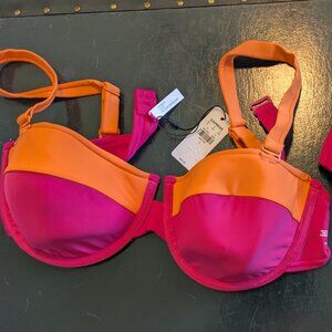 Express bikini top (L) and high rise bottoms (M) - new with tags
